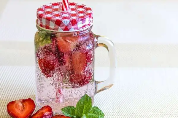 strawberry water